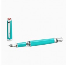 TWSBI 臺灣三文堂 CLASSIC TURQUOISE 寶石藍色 活塞上墨式鋼筆 